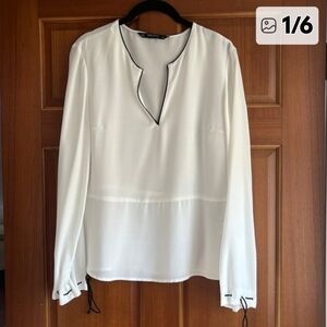 Zara Basic Collection White Blouse